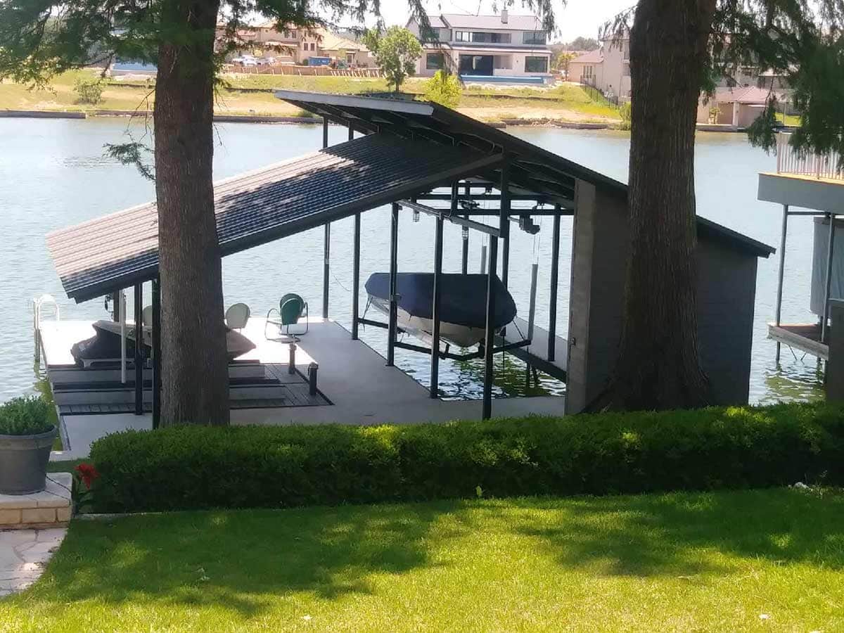 Custom waterfront dock